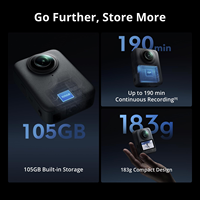 Caméra d'action portable Osmo 360 Standard Combo 8K, kit photo et vidéo 360 avec câble USB C pour vlog de voyage