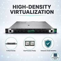 Serveur en rack HPE ProLiant DL360 Gen11 1U, processeur Intel Xeon Scalable, DDR5 5600MTs, serveur hybride cloud pour l'informatique de pointe
