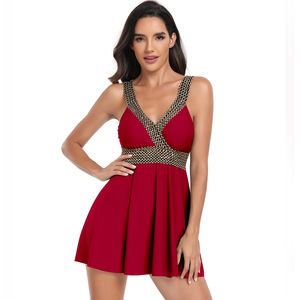 Oem Custom <strong>Tankini</strong> Women 2 Piece Swimsuits Midi <strong>Cute</strong> Lady Swim Skirt for Swimming - Product Image 1