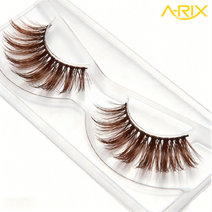 ขนตาปลอม A-RIX รุ่นพรีเมียม สีน้ำตาลธรรมชาติ คอลเลคชั่นโกโก้ ปราศจากการทดลองกับสัตว์ ใช้ซ้ำได้ ผลิตจากวัสดุ PBT นุ่มพิเศษ ผลิตด้วยเครื่องจักร ปรับแต่งได้ - Product Image 2