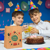 Valentijnsdag & Kerstcadeau Ecologische Kraftpapieren tas met katoenen touwhandvat, op maat bedrukt voor bakkerijkoekjes en -taarten