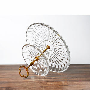 Buon prezzo di buona qualtity lastra di vetro di cristallo del banco di mostra <span class=keywords><strong>per</strong></span> i biscotti cupcakes <span class=keywords><strong>antipasti</strong></span> - Product Image 2