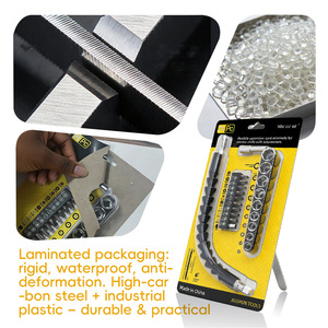 You Lu Ke 21 Pc Flexible Shaft Drill <b>Bit</b> <b>Set</b> 1/4 In Shank Magnetic Socket Extension For Electric Drills - Product Image 4