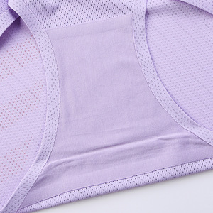 Braguitas Triangulares de Malla de Seda Helada Sin Costuras Transpirables de Cintura Media para <span class=keywords><strong>Mujer</strong></span>, de Alta Elasticidad, Adhesivas y de Secado Rápido - Precio al por Mayor - Product Image 4