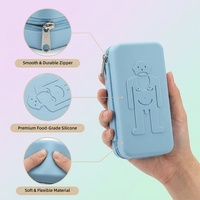 Tas Kosmetik Silikon Desain Robot Gaya Korea Tahan Air Tahan Debu Organizer Portabel Tas Perlengkapan Mandi Travel Kapasitas Besar