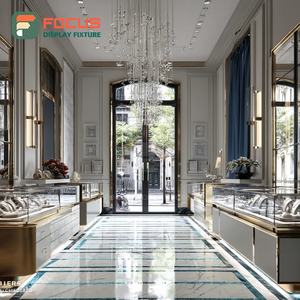 High Visibility Jewelry Shop Display Metal Frame Mall Counter Glass Showcase - Product Image 5