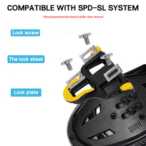 Pédale de <span class=keywords><strong>vélo</strong></span> de route XC, pédale de <span class=keywords><strong>vélo</strong></span> de gravier autobloquante, crampons à double roulement, sans clip pour système SL, alliage d'aluminium, axe en acier - Product Image 4