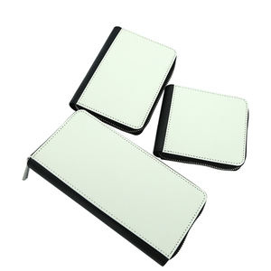 Personalizado impreso sublimación espacios en blanco mujeres cremallera cartera larga carteras para mujer señoras PU cuero monedero personalizado imagen - Product Image 4