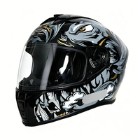 Casque de moto intégral certifié DOT et aux nouvelles normes nationales, casque de sécurité universel toutes saisons pour hommes et femmes