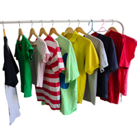 Ropa de Mujer de Segunda Mano de Primera Calidad al por Mayor, Tallas Variadas, Camisetas de Algodón de Marca Usadas de Verano