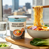 200g Spicy Kimchi Flavor Instant Ramen Noodles Korean Style Bulk Pack Halal 3 Min Cook B2B