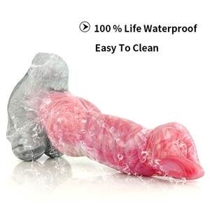 YOCY Raw Meat Color Riesiger Tierhund knoten <span class=keywords><strong>dildo</strong></span> für Frauen Männer mit Saugnapf Big Knotted - Product Image 4