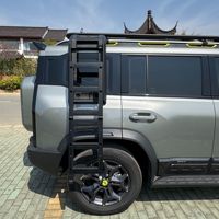 Échelle latérale pliable en alliage d'aluminium pour fenêtre de voiture, pour plateforme de toit de SUV Jetour T2 T1, pièces de modification extérieure