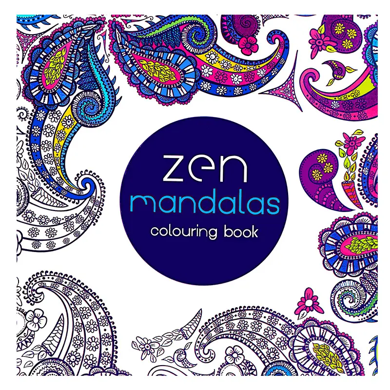 OUV-libro para colorear con mandala para niños y adultos, impresión personalizada