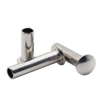 5mm 6mm 8mm classe de qualité en acier au carbone 4.8 8.8 10.9 12.9 tête en treillis chromée au nickel Rivet semi-tubulaire GB873