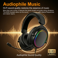 Casque de jeu sans fil supra-auriculaire, réduction de bruit physique, micro HD détachable, faible latence, appels clairs, personnalisable OEM
