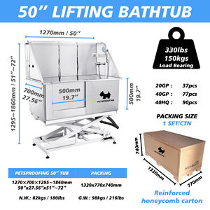 Nouveauté conçu Deluxe chien Machine <span class=keywords><strong>de</strong></span> lavage électrique levage chien toilettage baignoire en acier inoxydable pied bain pour animaux <span class=keywords><strong>de</strong></span> compagnie - Product Image 2