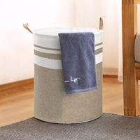 Panier à linge pliable grande capacité, panier à linge sale haut avec poignées allongées pour hôtel