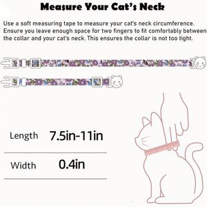 Cute Flower Pendant Kitten Collar Cats Festive Pet Supplies for New Year and Thanksgiving - Product Image 4