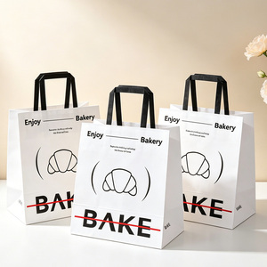 Sacs en papier sulfurisé portables pour boulangerie, sacs d'emballage à emporter pour pain, bagels, croissants, bretzels - Product Image 4