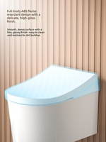 WC intelligent mural sans bride à siphon P de 180 mm, homologué CE, avec bidet intégré, pour projets hôteliers et résidentiels européens