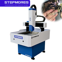 Machine de fraisage CNC compacte haute rigidité 6060 avec commande Syntec, moteur unique 3 axes pour la découpe et la gravure de métaux et de moules en aluminium