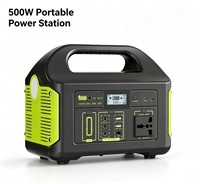 Stasiun Tenaga Portabel LiFePO4 500W Generator Tenaga Surya (Gelombang Sinus Murni, Starter Darurat RV) - Cadangan Daya Rumah untuk Keadaan Darurat Cuaca