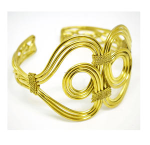 2025 pavo bronce latón 20mm Pavo Real estilo coreano joyería ajustable chapado en oro brazalete Dubai brazaletes brazalete joyería - Product Image 4