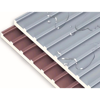 Panneaux de plafond isolés en aluminium Great Wall pour appartements et maisons, panneaux sandwich en polyuréthane composite métallique sculpté pour toitures