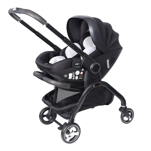 Sistema de Viaje 5 en 1 OEM, Cochecito de Bebé de Lujo con Base para Asiento, Funcional y Plegable, Color Negro - Product Image 1
