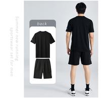 Conjunto Deportivo de Camiseta y Pantalones Cortos Transpirables, de Secado Rápido, Antibacteriano y que Absorbe la Humedad, con Detalles Reflectantes para Entrenamiento, Venta al Por Mayor