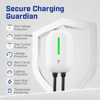 CYINKO Station de Recharge pour Véhicules Électriques 7kW Certifiée CE Type 2 US OCPP1.6J avec Contrôle par Application et Répartition de Charge pour Parcs de Bureaux (Garantie 2 Ans)