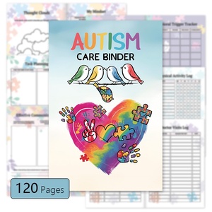 Carpeta de Cuidado para Autismo, 120 Páginas, <span class=keywords><strong>Libro</strong></span> de Plan de Cuidado para Autismo, <span class=keywords><strong>Regalo</strong></span> para Pacientes Autistas - Product Image 4