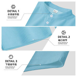 Polo à manches longues pour homme Tk, blanc, respirant, col montant, vêtement décontracté, fibre de polyester DF-87 - Product Image 6