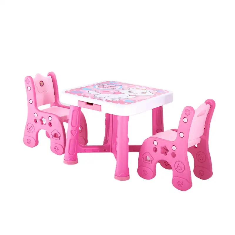 Mesa de actividades para niños, con tablero para Lego, bloques de lectura, escritorio de estudio, silla y mesa para bebé