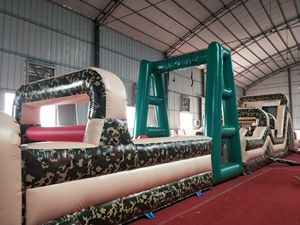 Parcours d'obstacles gonflable géant pour enfants WINSUN, camouflage, jeux de charge et de passage - Product Image 3