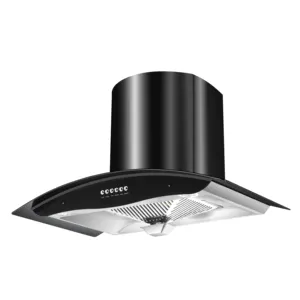 90cm Island Range Hood with Low Noise Chimney Extractor Home Appliance Kitchen Cooker Hood LED Light