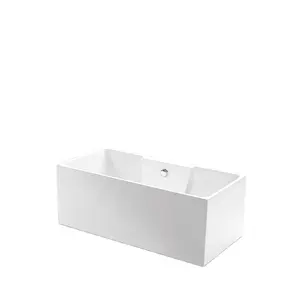 저렴한 작은 흰색 직사각형 베이비 샤워 코너 아크릴 독립형 시트 워크 욕조에서