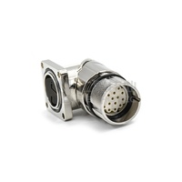 90 °   Connecteur circulaire industriel M23 à sertissage, alternative à la prise et à la prise de panneau installables sur site pour servomoteur