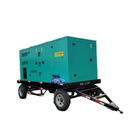 Mobiles Kraftwerk 60kVA 50kW Silent Diesel Generator mit Anhänger und Rädern