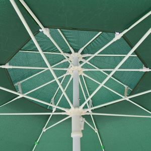 Sombrilla de Fibra de Doble Capa y Doble Toldo Multicolor, Varillas de Fibra, Súper Resistente al Viento, para Exteriores, Patio, Playa - Product Image 2