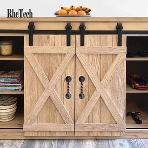 WEKIS Modern Heavy Duty Cast Iron <b>Door</b> <b>Handle</b> Sliding Wooden <b>Door</b> Barn <b>Door</b> Pulls <b>Handles</b> Matte Black Apartment Warehouse - Product Image 6