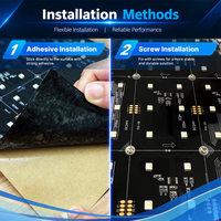 Panneau lumineux de Noël RVB adressable (SPI) SMD5050 24V 40W, installation facile, performance stable, flexible pour éclairage intérieur