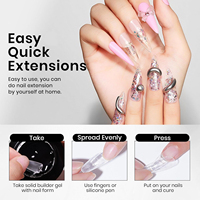 Gel Constructeur Professionnel pour Ongles - Gel Dur à Séchage UV/LED pour Extension et Renforcement des Ongles Qualité Salon pour DIY et Studio de Manucure