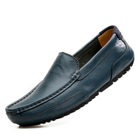 Mocassins Décontractés en Cuir pour Hommes Grandes Tailles Style Britannique Printemps-Automne 2025, Modèle Creux à Enfiler, Vente en Gros