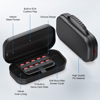 Tas Penyimpanan untuk Nintendo Switch 2, Tas Tangan PU & Kotak Joy-Con untuk Aksesoris Game untuk Aksesoris Video Game