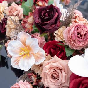 <span class=keywords><strong>ดอกไม้</strong></span>ประดิษฐ์แถวดอกไม้ประดิษฐ์ตกแต่งงานแต่งงานงานแต่งงานงานตามสั่งแบบย้อนยุคพร้อมถ้วยดูดศิลปะ<span class=keywords><strong>ดอกไม้</strong></span> - Product Image 3