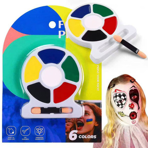 <span class=keywords><strong>Pintura</strong></span> fluorescente soluble en agua para cara y cuerpo, multicolores, bricolaje para Navidad, Halloween, Cosplay, eventos deportivos, maquillaje - Product Image 1