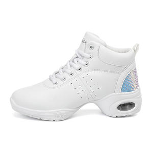 Scarpe da ballo da donna con suola divisa in pelle per Jazz, Danza Latina, Salsa, Tango, Swing, Pratica di Jazz e Camminata - Product Image 2