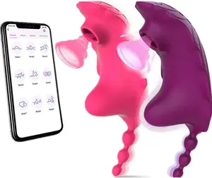 women's vibrating masturbator wearing butterflies to go out stealthily sucking eggs app control vibrator for woman